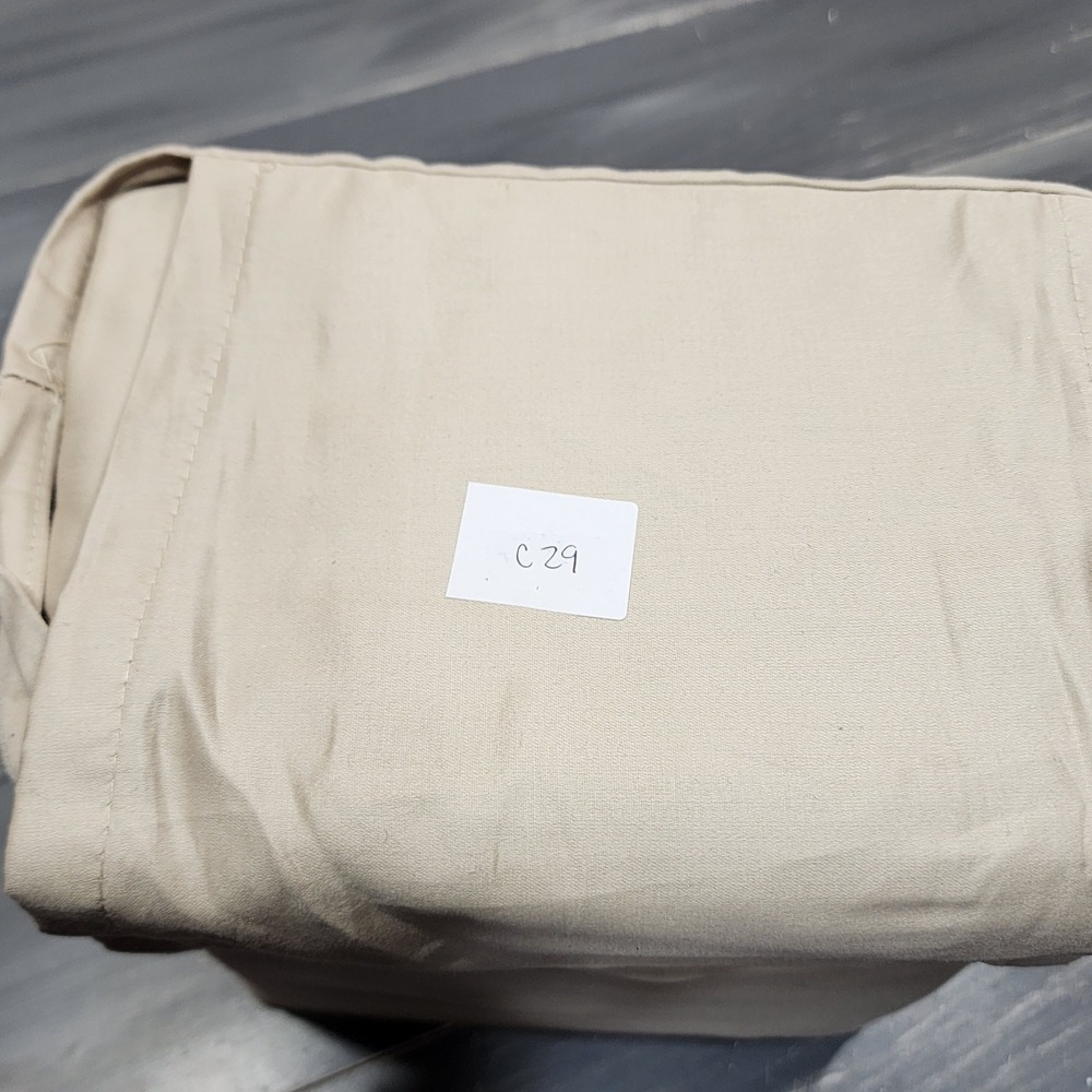 Threshold King Performance Sheet Set Khaki 400 Thread Count 100% Cotton Sateen - Picture 3 of 3